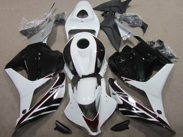 2009-2012 Honda CBR600RR Motorcycle Fairing Kits - White Glossy Black UK