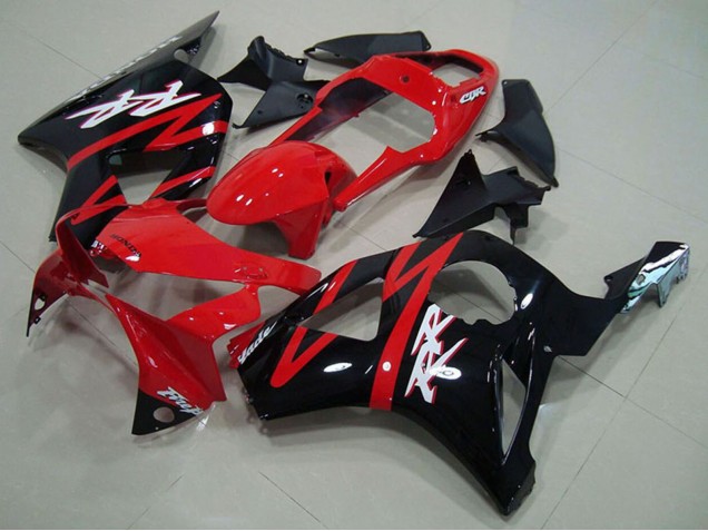2002-2003 Honda CBR900RR 954 Motorcycle Fairing - Red Glossy Black Stripe UK