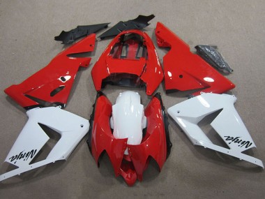 2004-2005 Kawasaki ZX10R Motorcycle Fairings - Red White Ninja UK