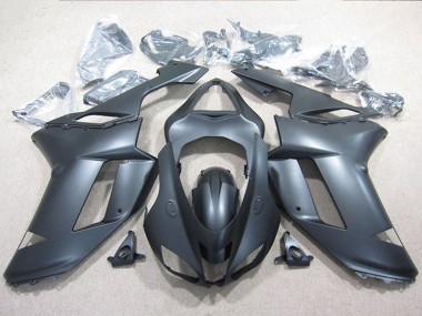 2007-2008 Kawasaki ZX6R Bike Fairings - Black UK