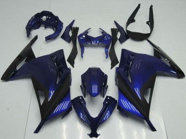 2013-2018 Kawasaki ZX300R Motorcycle Fairings - Blue Black UK