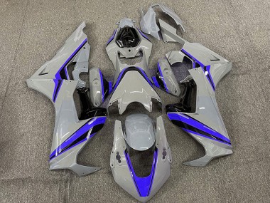 2017-2023 Honda CBR1000RR Motorcycle Fairings - Nardo Grey with Blue Stripe UK