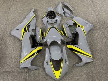 2017-2023 Honda CBR1000RR Motorcycle Fairings - Nardo Grey with Yellow Stripe UK