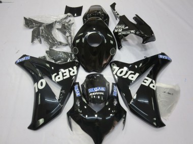 2008-2011 Honda CBR1000RR Motorcycle Fairings - Glossy Black Blue White Repsol UK