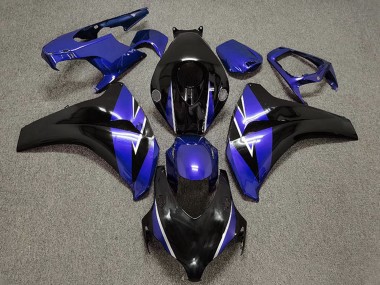 2008-2011 Honda CBR1000RR Motorcycle Fairing - Blue Glossy Black UK
