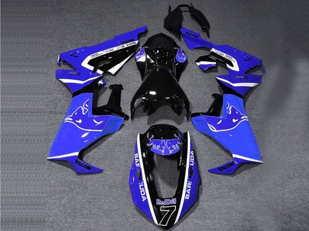 2017-2023 Honda CBR1000RR Motorcycle Fairings - Blue White Glossy Black Bull UK