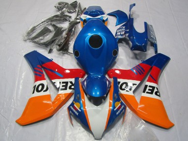 2008-2011 Honda CBR1000RR Motorcycle Fairings - Orange White Red Blue Repsol UK