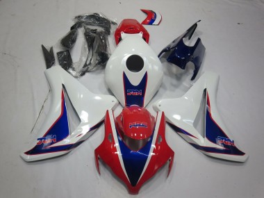 2008-2011 Honda CBR1000RR Motorcycle Fairings - White Red Blue HRC Style UK