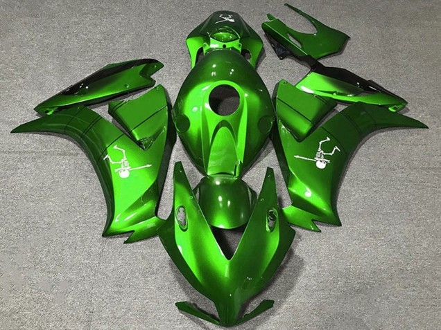 2012-2016 Honda CBR1000RR Motorcycle Fairings - Electric Green Glossy Black UK