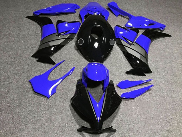 2012-2016 Honda CBR1000RR Motorcycle Fairings - Blue Grey Glossy Black UK