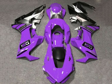 2017-2023 Honda CBR1000RR Motorcycle Fairings - Purple White Silver Glossy Black DSI UK