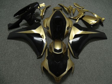 2008-2011 Honda CBR1000RR Motorcycle Fairings - Gold Glossy Black UK