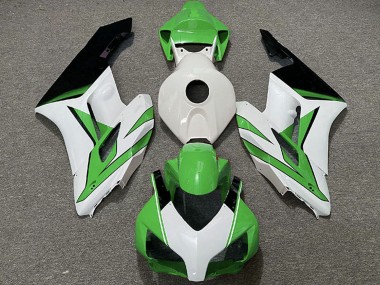 2004-2005 Honda CBR1000RR Motorcycle Fairings - White Green Glossy Black UK