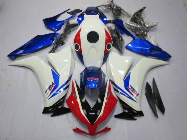 2012-2016 Honda CBR1000RR Motorcycle Fairings - White Blue Red HRC UK