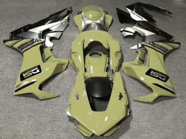 2017-2023 Honda CBR1000RR Motorcycle Fairings - Olive White Silver Glossy Black DSI UK