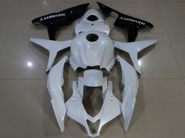2007-2008 Honda CBR600RR Motorcycle Fairing - White Glossy Black UK