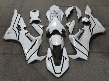2017-2023 Honda CBR1000RR Motorcycle Fairings - Pearl White Black Lining UK