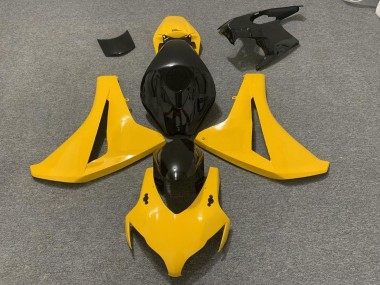 2008-2011 Honda CBR1000RR Motorcycle Fairings - Yellow Glossy Black UK
