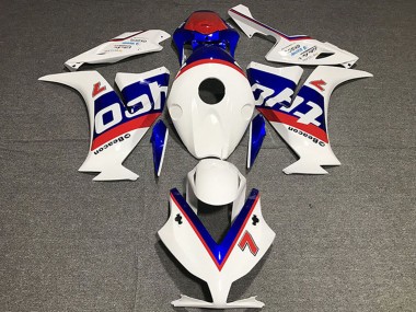 2012-2016 Honda CBR1000RR Motorcycle Fairings - White Red Blue Tyco UK