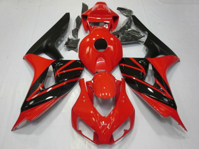 2006-2007 Honda CBR1000RR Motorcycle Fairings - Red Glossy Black Matte Black UK