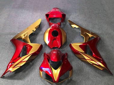 2006-2007 Honda CBR1000RR Motorcycle Fairings - Gold Red UK