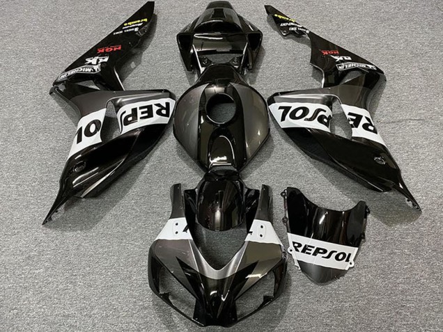 2006-2007 Honda CBR1000RR Motorcycle Fairings - Grey White Glossy Black Repsol UK