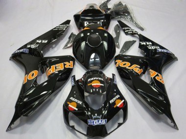2006-2007 Honda CBR1000RR Motorcycle Fairings - Glossy Orange Repsol UK