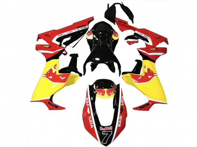 2017-2023 Honda CBR1000RR Motorcycle Fairings - Glossy Black Yellow Red Bull UK