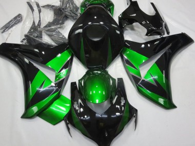 2008-2011 Honda CBR1000RR Motorcycle Fairings - Green Glossy Black UK