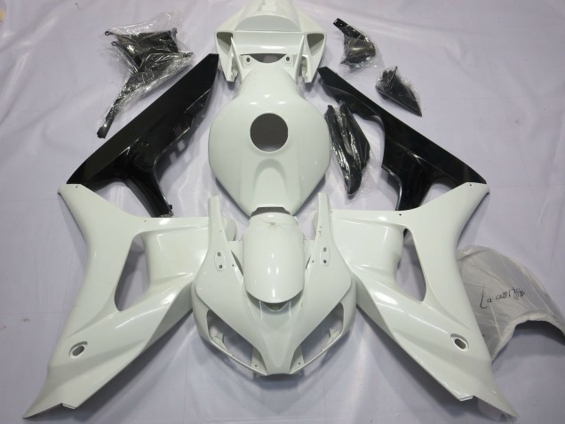 2006-2007 Honda CBR1000RR Motorcycle Fairings - White Glossy Black UK