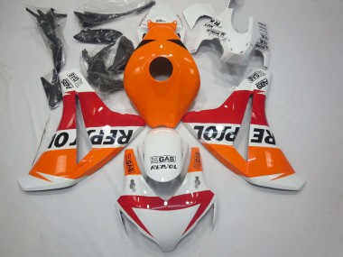 2008-2011 Honda CBR1000RR Motorcycle Fairings - Orange White Red Glossy Black Repsol UK
