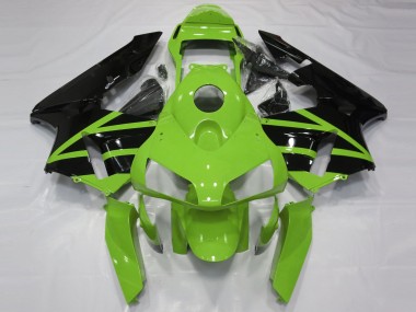 2003-2004 Honda CBR600RR Motorcycle Fairing Kits - Green Glossy Black UK