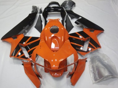 2003-2004 Honda CBR600RR Motorcycle Fairings - Orange Glossy Black OEM Style UK