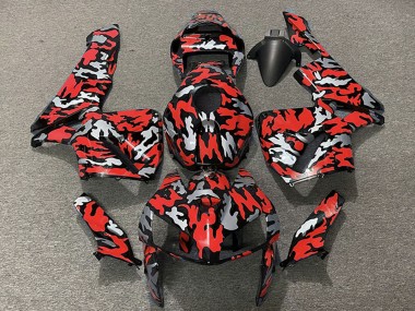 2005-2006 Honda CBR600RR Motorcycle Fairings - Camouflage Red UK