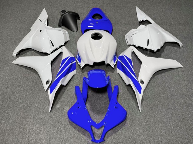 2009-2012 Honda CBR600RR Motorcycle Fairings - White Blue Stripe UK