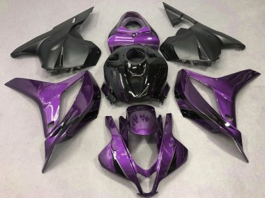 2009-2012 Honda CBR600RR Motorcycle Fairings - Purple Glossy Black OEM Style UK