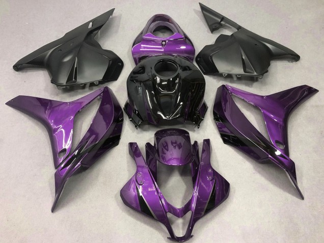 2009-2012 Honda CBR600RR Motorcycle Fairings - Purple Glossy Black OEM Style UK