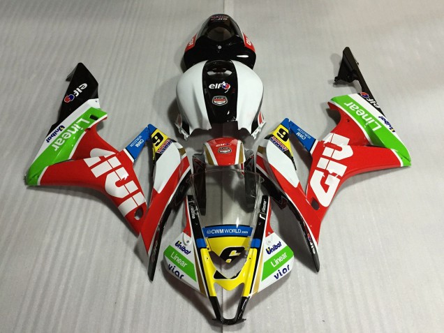 2007-2008 Honda CBR600RR Motorcycle Fairings - White Red Green Yellow Glossy Black Givi 6 UK