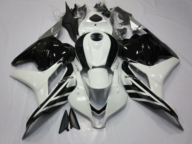 2009-2012 Honda CBR600RR Motorcycle Fairings - White Glossy Black UK