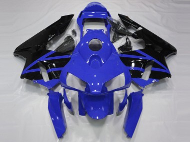 2003-2004 Honda CBR600RR Motorcycle Fairings - Blue Glossy Black Stripe UK