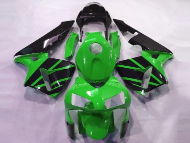 2003-2004 Honda CBR600RR Motorcycle Fairings - Green Glossy Black OEM Style UK