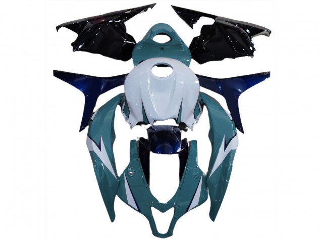 2009-2012 Honda CBR600RR Motorcycle Fairing Kits - White Blue Glossy Black UK
