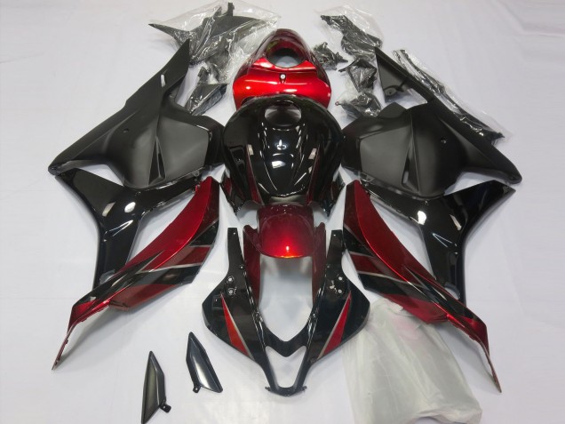2009-2012 Honda CBR600RR Motorcycle Fairings - Red Glossy Black Matte Black UK