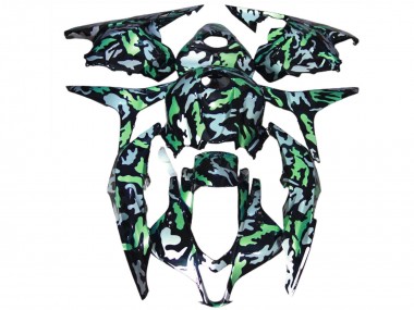 2009-2012 Honda CBR600RR Motorcycle Fairings - Green Grey Camouflage UK