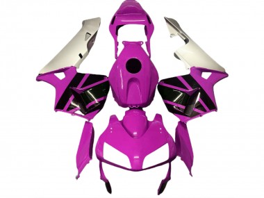 2003-2004 Honda CBR600RR Motorcycle Fairings - Silver Hot Pink Glossy Black UK