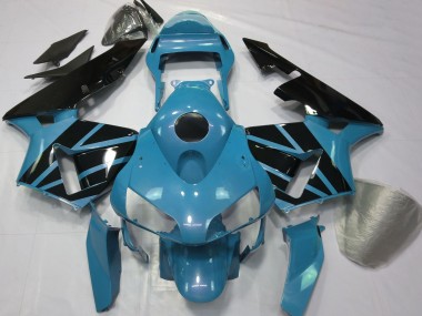 2003-2004 Honda CBR600RR Motorcycle Fairings - Light Blue Glossy Black UK