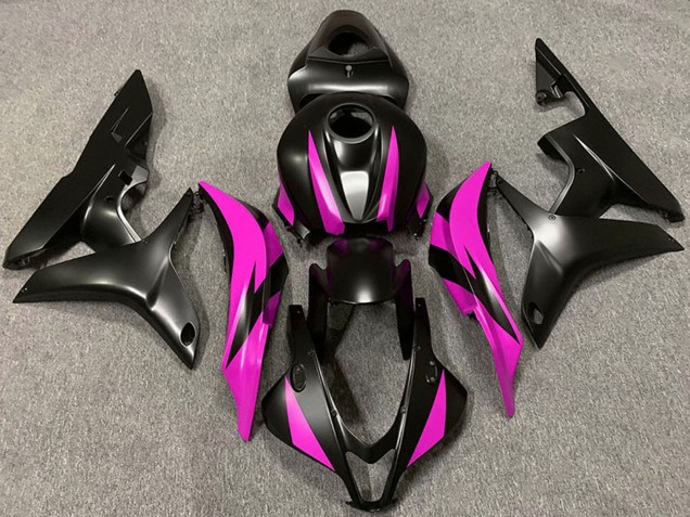 2007-2008 Honda CBR600RR Motorcycle Fairing - Pink Matte Black UK