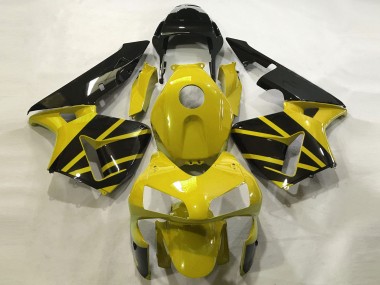 2003-2004 Honda CBR600RR Motorcycle Fairings - Mustard Yellow Glossy Black UK