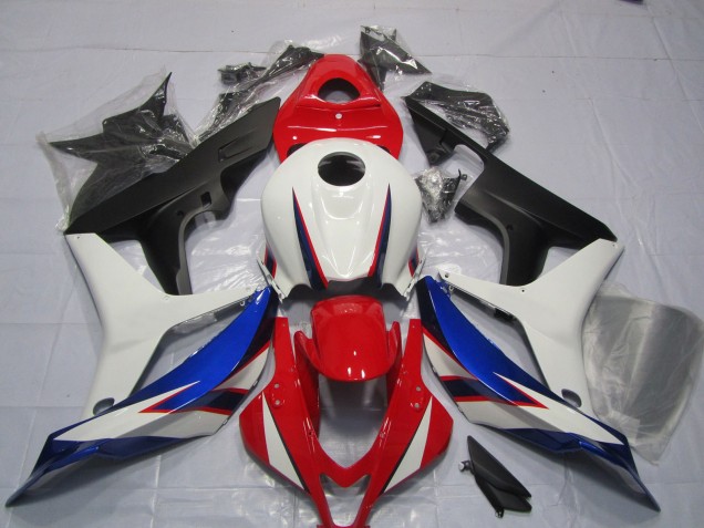 2007-2008 Honda CBR600RR Motorcycle Fairings - White Red Blue Matte Black OEM Style UK