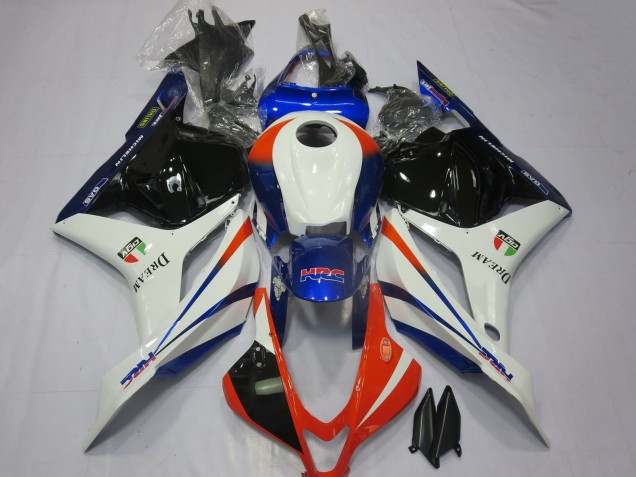 2009-2012 Honda CBR600RR Motorcycle Fairings - White Blue Red Glossy Black UK